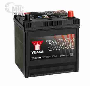 Аккумуляторы Аккумулятор  Yuasa SMF Battery Japan  [YBX3108] 6СТ-50 Ач R EN400 А 202x173x225 мм